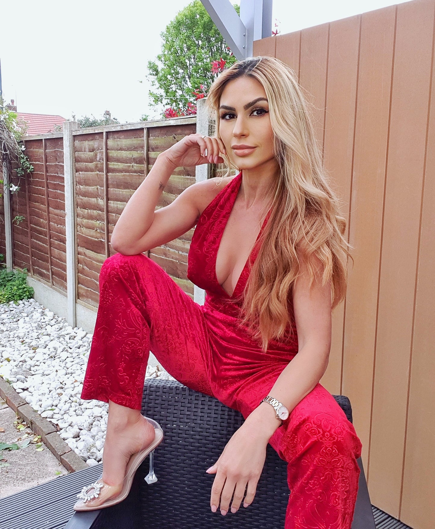Belle Vie Jumpsuit (Ruby)