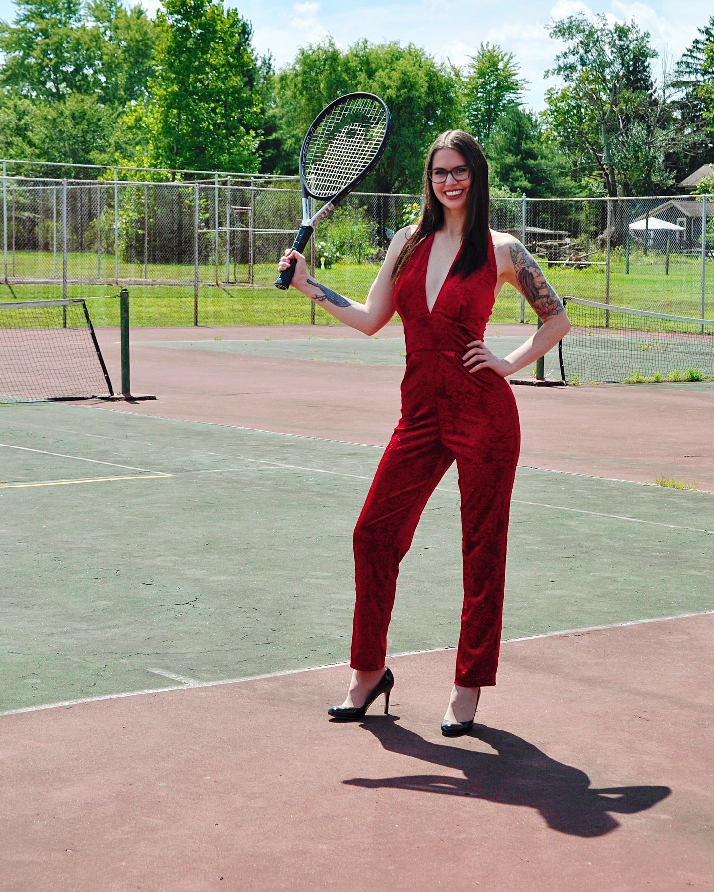 Belle Vie Jumpsuit (Ruby)