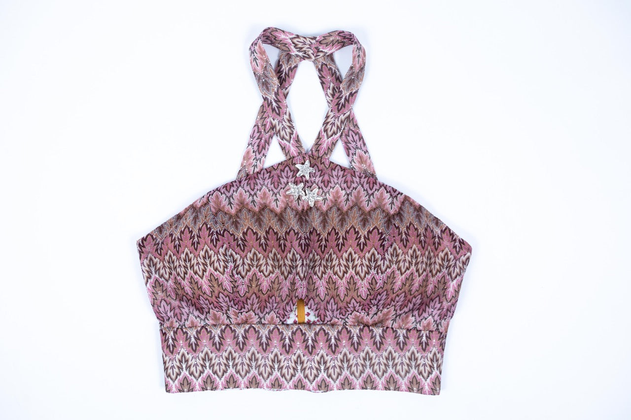 Palm Desert Holiday Halter Top (Pink Multi)