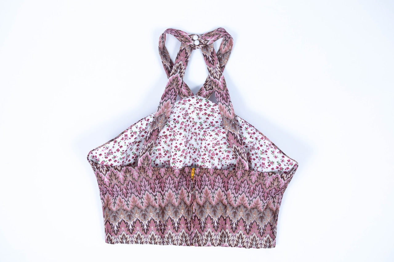 Palm Desert Holiday Halter Top (Pink Multi)