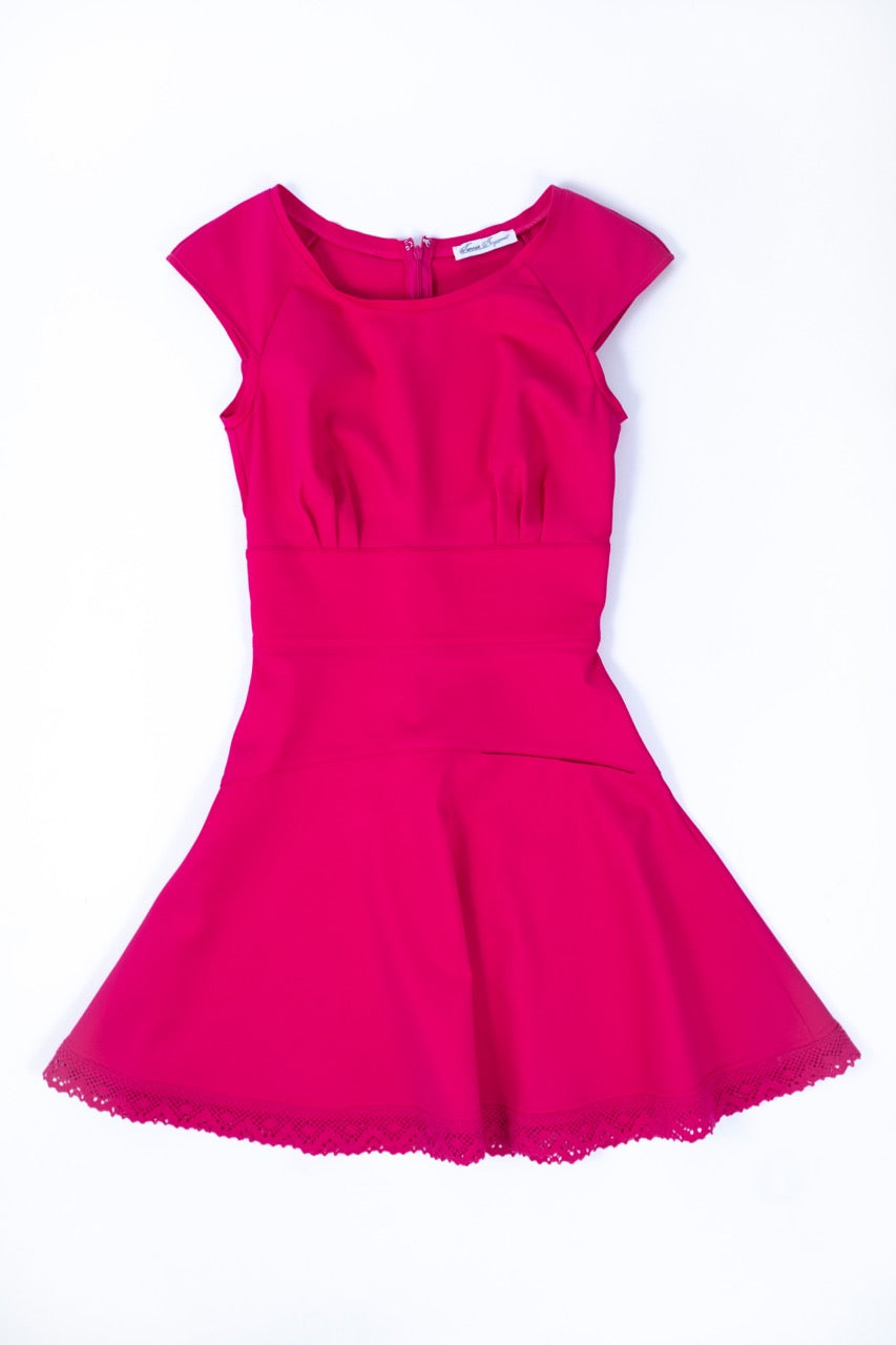 Anywear Sports Fit-and-Flare Dress (Pink) XS / Pink Anywear Sports Fit-and-Flare Dress (Pink) XS / Pink