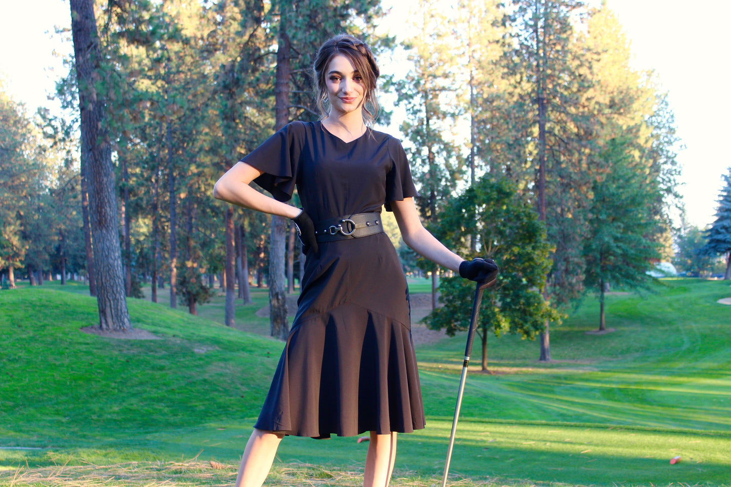 Ace-High Dress with Belt