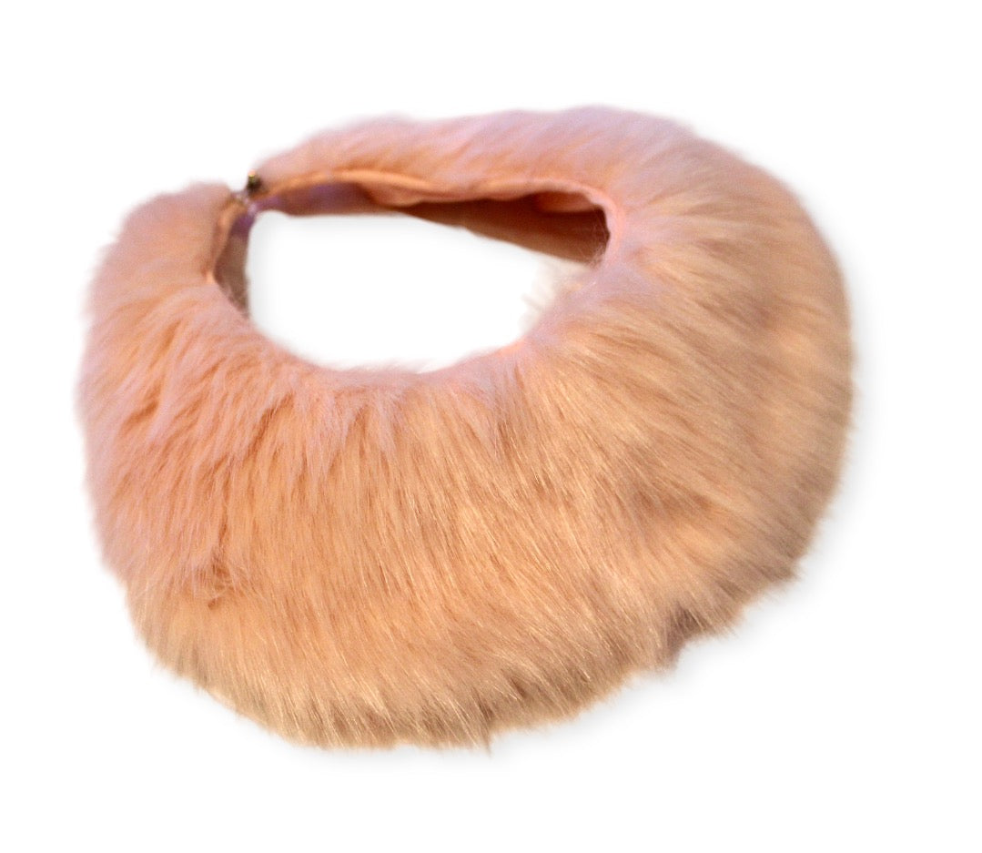 Will Die Standin' Up Faux Fur Clip-on Collar